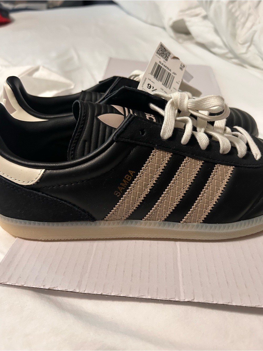 adidas Black Sneakers with Cream Accents - Samba JP - Picture 6 of 7